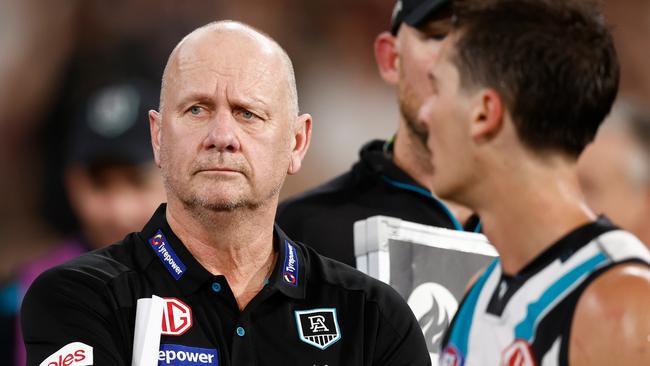 Ken Hinkley says he’s as enthusiastic as ever. Picture: Michael Willson/AFL Photos via Getty Images)
