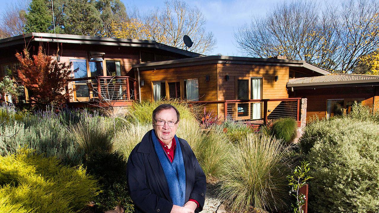 Harold Mitchell was interviewed at his holiday house in Merrijig, Victoria, by Damon Kitney for the Mansions Australia property section in The Australian.Photograph by Paul JeffersThe Australian13 Jun 2016