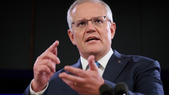 Prime Minister Scott Morrison has issued a dire warning to Australians currently in Ukraine. Picture: Rohan Thomson/Getty Images