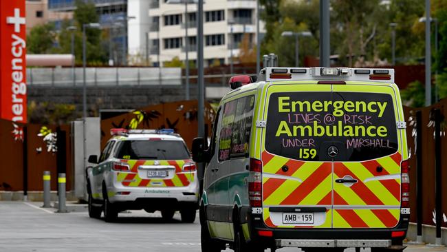 The SA Ambulance Service has forecast an “overspend” of at least $24.8m. Picture: NCA NewsWire / Naomi Jellicoe