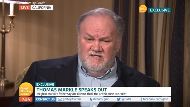 Meghan Markle's Dad isn't 'buying' that she's faced racism (GMB)