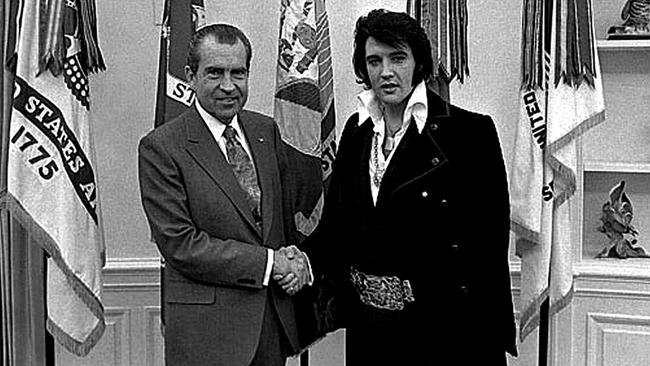 Elvis Presley had high hopes for his relationship with President Richard Nixon. Picture: AFP/National Archives