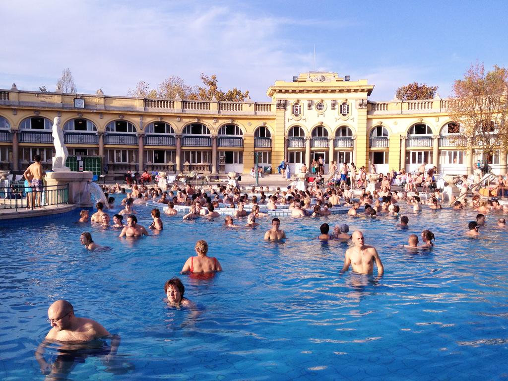 The Szechenyi Thermal Baths in Budapest.