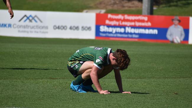 Cyril Connell Challenge game between the Ipswich Jets and Sunshine Coast Falcons. Saturday March 18, 2023. Picture, Nick Tucker.