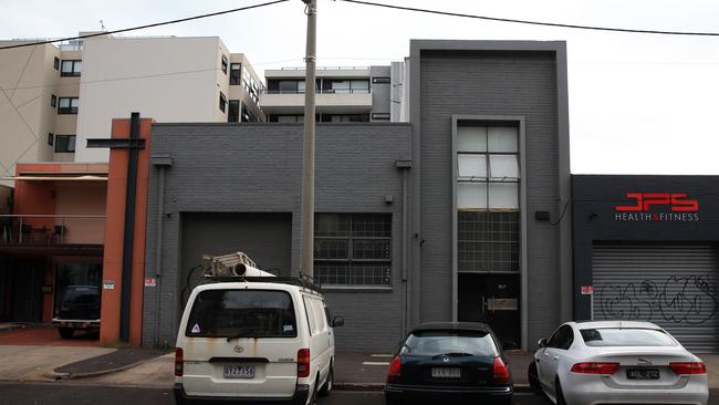 The Port Melbourne warehouse. Picture: Aaron Francis/The Australian