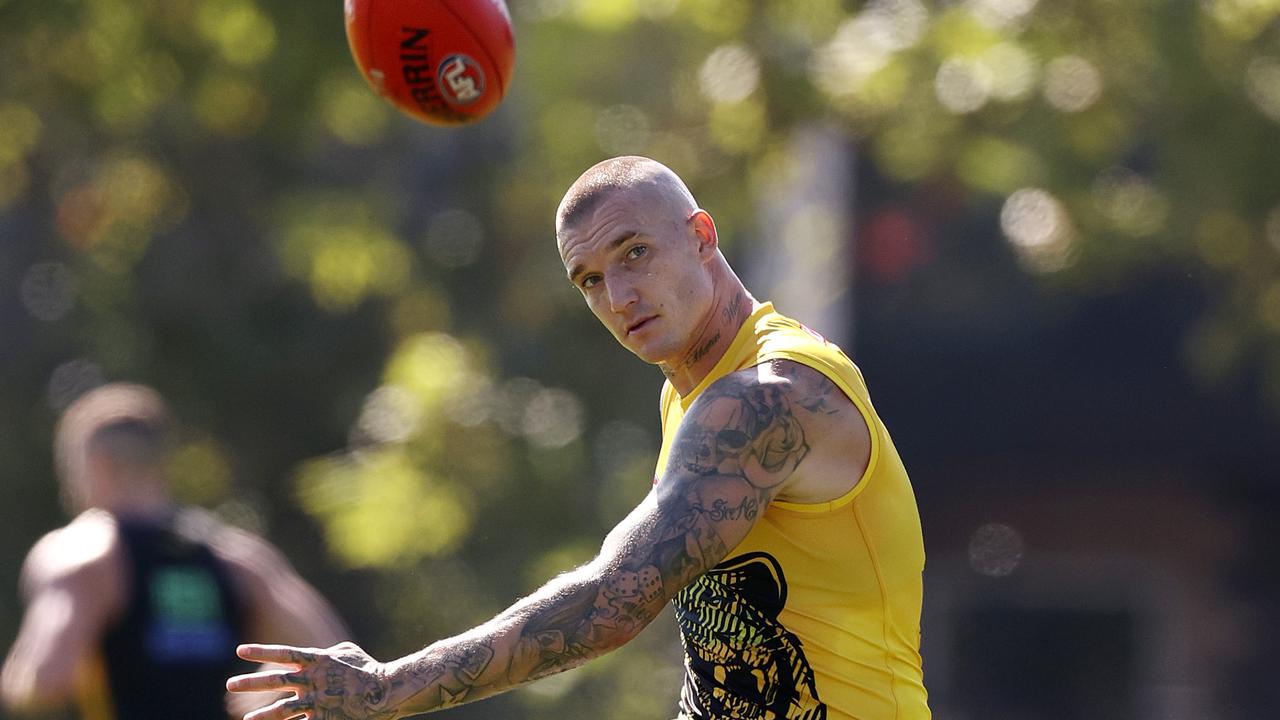 Dustin Martin has enjoyed a full pre-season and by all reports is raring to go. Picture: Michael Klein