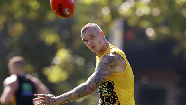 Dustin Martin has enjoyed a full pre-season and by all reports is raring to go. Picture: Michael Klein