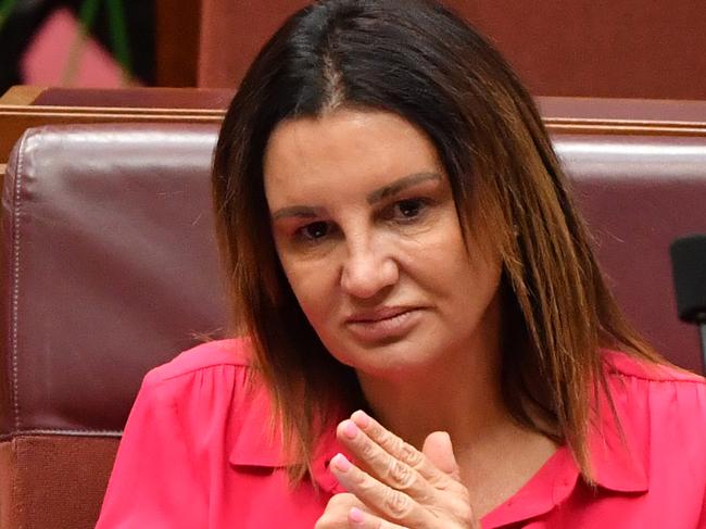 Jacqui Lambie Network Senator Jacqui Lambie in the Senate chamber at Parliament House in Canberra, Thursday, February 6, 2020. (AAP Image/Mick Tsikas) NO ARCHIVING