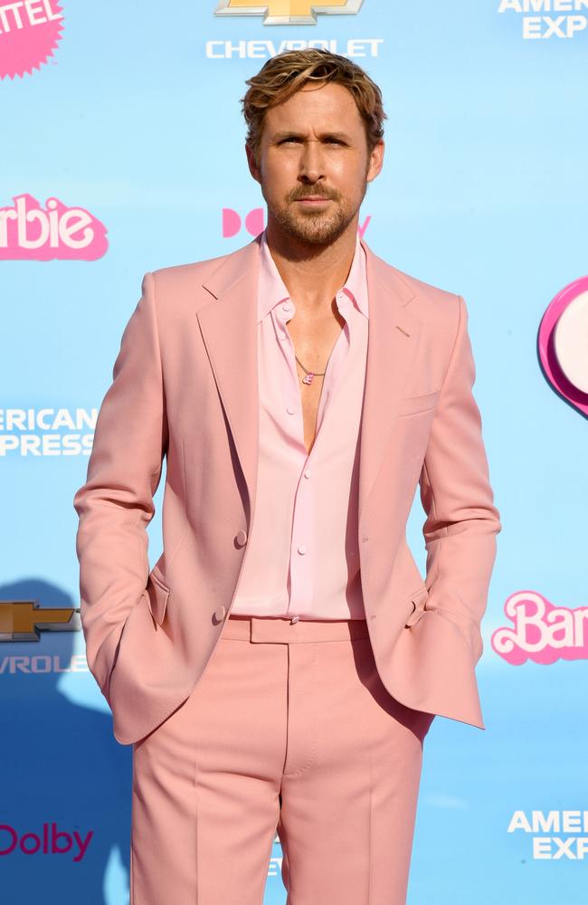 Ryan Gosling attends the world premiere of Barbie at the Shrine Auditorium in Los Angeles. Picture: Jon Kopaloff/Getty Images