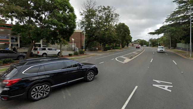 The Pacific Hwy, Lindfield, near where Joel Healy allegedly hit cyclist Evan Oppen. Picture: Google