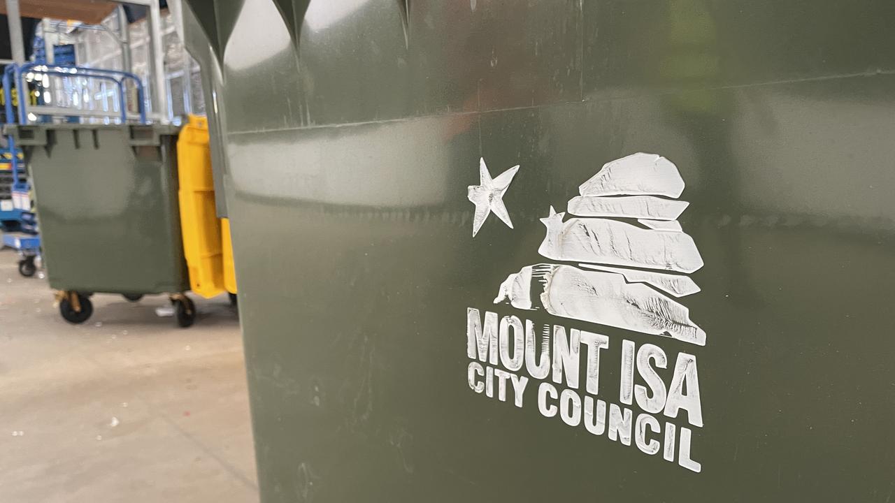 Mount Isa City Council rolled out yellow-lidded recycle bins to residents in December.