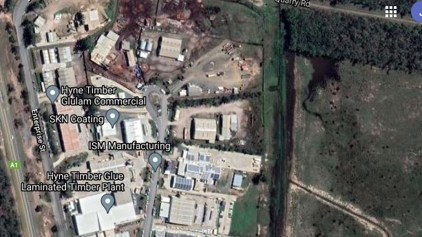 A satellite image of the Moonaboola Industrial Estate – GOOGLE MAPS