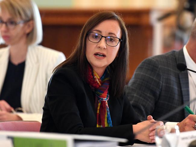 Attorney-General Yvette D'Ath in Estimates hearings today. Picture: Dan Peled/AAP