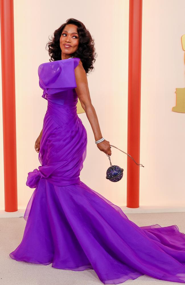 Angela Bassett in Jeremy Scott Moschino. Picture: Getty Images