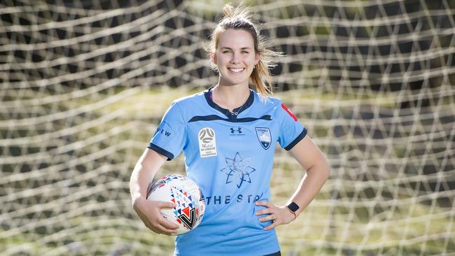 Sydney FC’s Natalie Tobin is hoping to make it onto the pitch in the W-League season decider this year. Pic: Troy Snook.