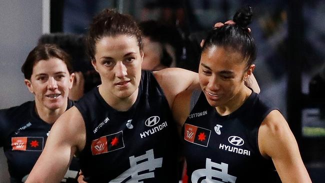 Blues captain Kerryn Peterson says her teammates are ‘raring to go’ under their new coach. Picture: Dylan Burns / Getty Images