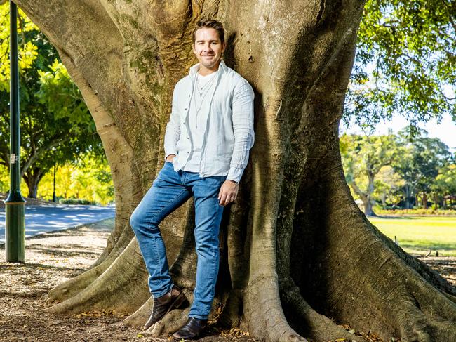 Actor Hugh Sheridan got the jab and is urging all Australians to get theirs too. Picture: Richard Walker