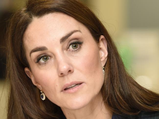 DUNDEE, SCOTLAND - JANUARY 29: Catherine, Duchess of Cambridge, who is known as the Duchess of Strathearn in Scotland, visits a community centre in Dundee to meet with employees and their families from the local Michelin tyre factory which is to cease production on January 29, 2019 in Dundee, Scotland. (Photo by Ian Rutherford - WPA Pool/Getty Images)