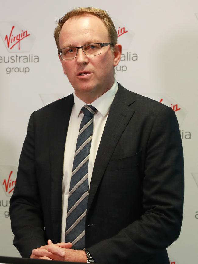 Virgin Australia administrator Vaughan Strawbridge of Deloitte. Picture: John Feder for The Australian.