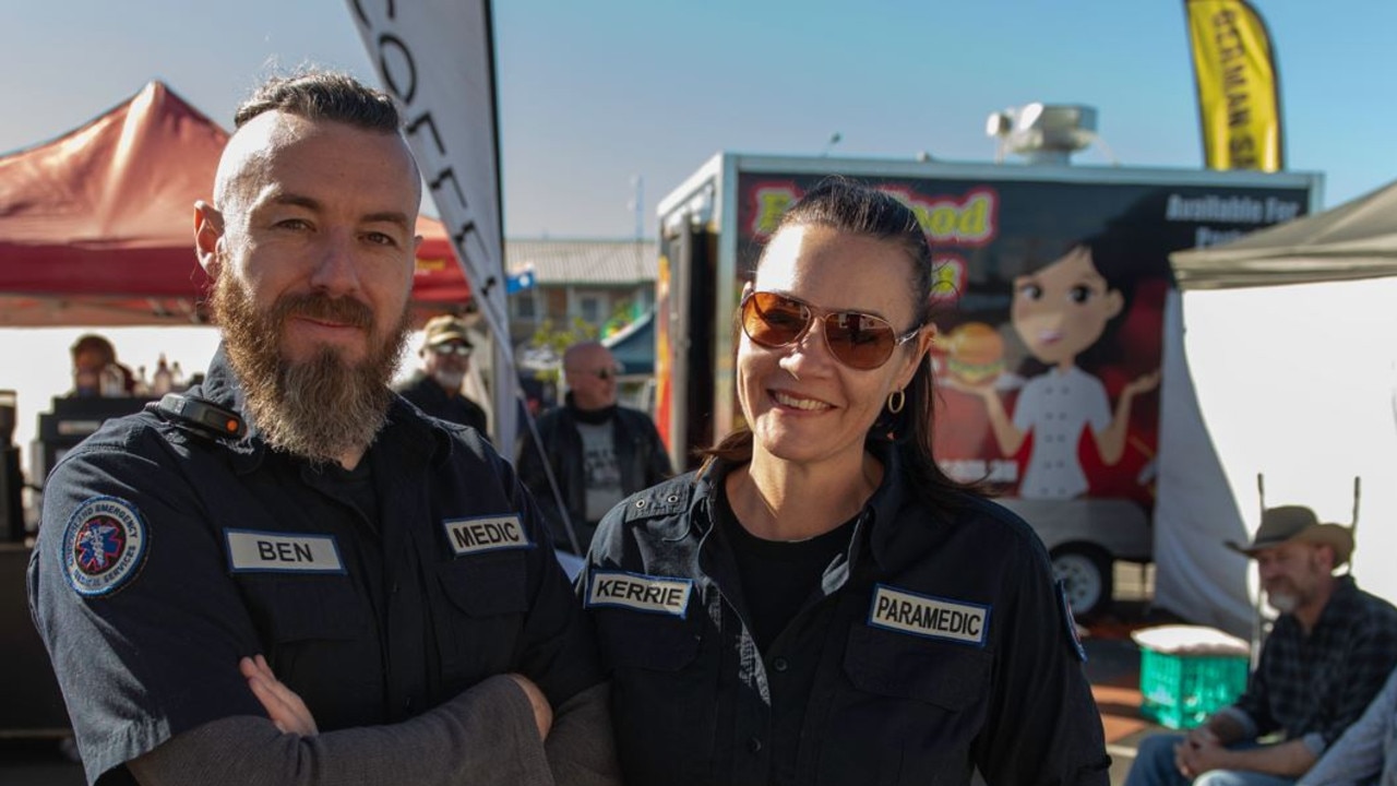 Ben and Kerrie from Queensland Ambulance Service at the Kingaroy BaconFest 2023.