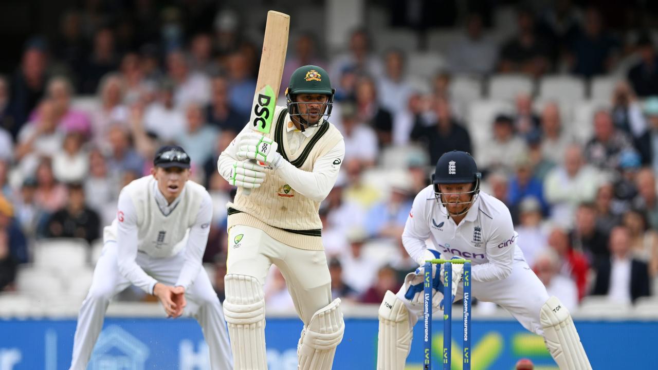 Usman Khawaja and Australia are eyeing Ashes history. Picture: Getty Images