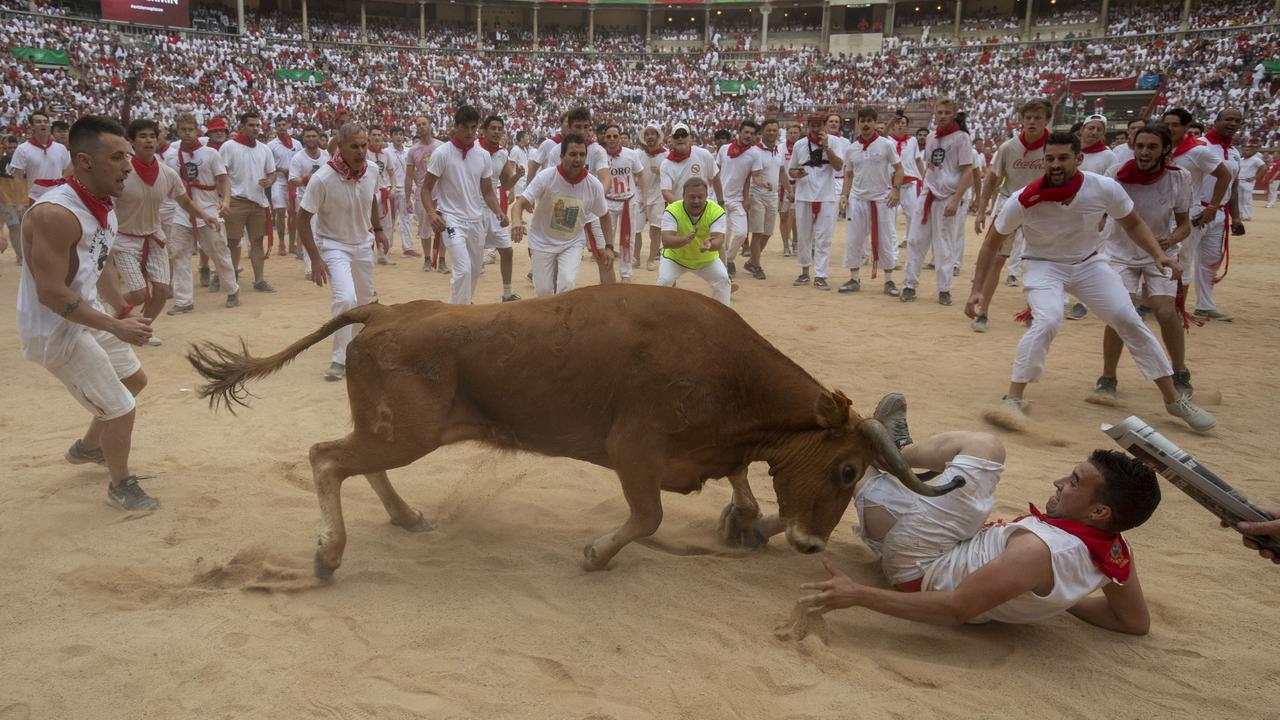 *** BESTPIX *** Day 2 - San Fermin Running of the Bulls 2019