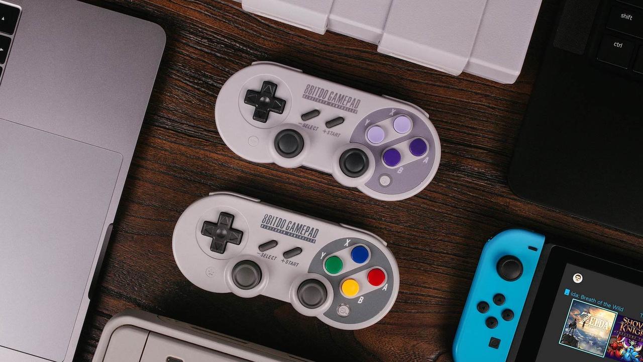 Many have turned to third-party controllers to avoid Joy-Con drift. Picture: 8bitdo