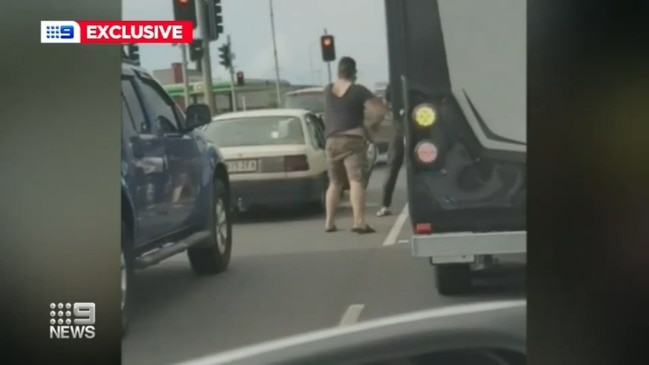 Shocking footage of road rage attack in Bundaberg