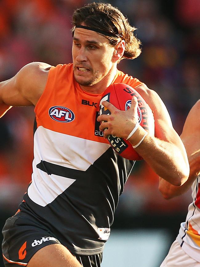Ryan Griffen in action for GWS. Picture: Phil Hillyard