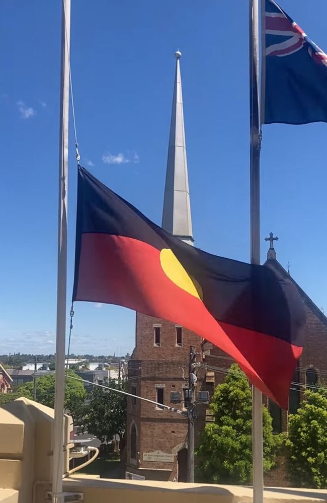 Sydney City Council and Inner West Council will also fly the Aboriginal flag at half mast this week. Picture: Facebook/ Darcy Byrne