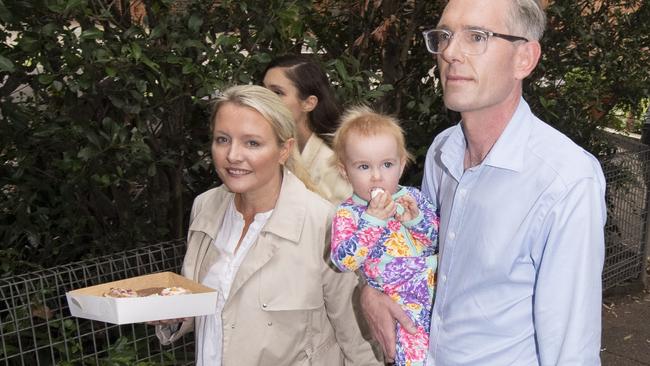 The family purchased seven cupcakes at the stall – one for each of his children. Picture: NCA NewsWire/ Monique Harmer