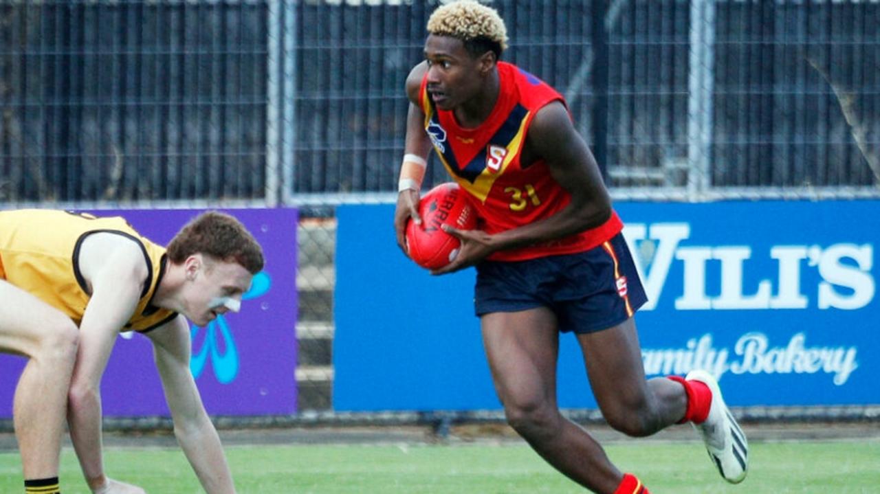 Zemes Pilot Homes in action for South Australia during this year’s AFL under-16 national championships. Picture: SANFL/Peter Argent