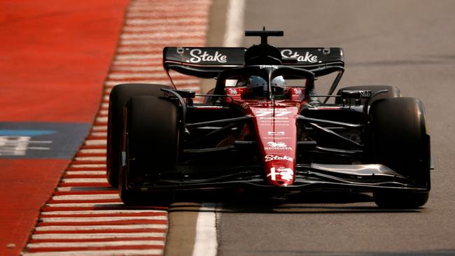 Stake is a naming sponsor of the Alfa Romeo Formula One team. Picture: Getty Images