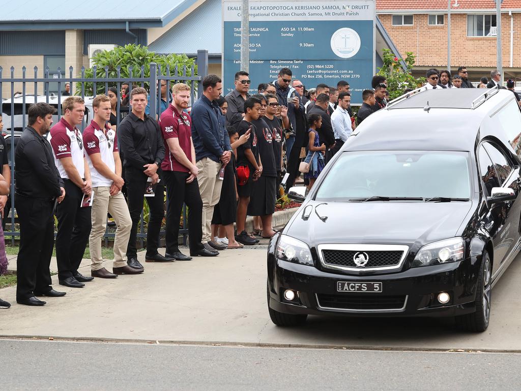 Keith Titmuss’s funeral at EFKS Mt Druitt Church. Picture: Brett Costello