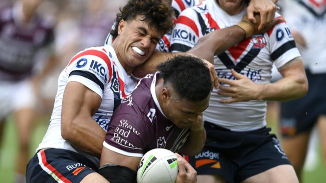 Olakau’atu has been arguably the form forward in the NRL over the opening fortnight, proving too hard for the Roosters to handle in Round 2. Picture: NRL Imagery