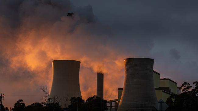 A general view of the Loy Yang power plants as the sun rises in Traralgon, Australia. T (Photo by Asanka Ratnayake/Getty Images)