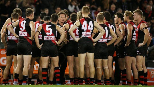 Hird with his troops. Picture: Colleen Petch.