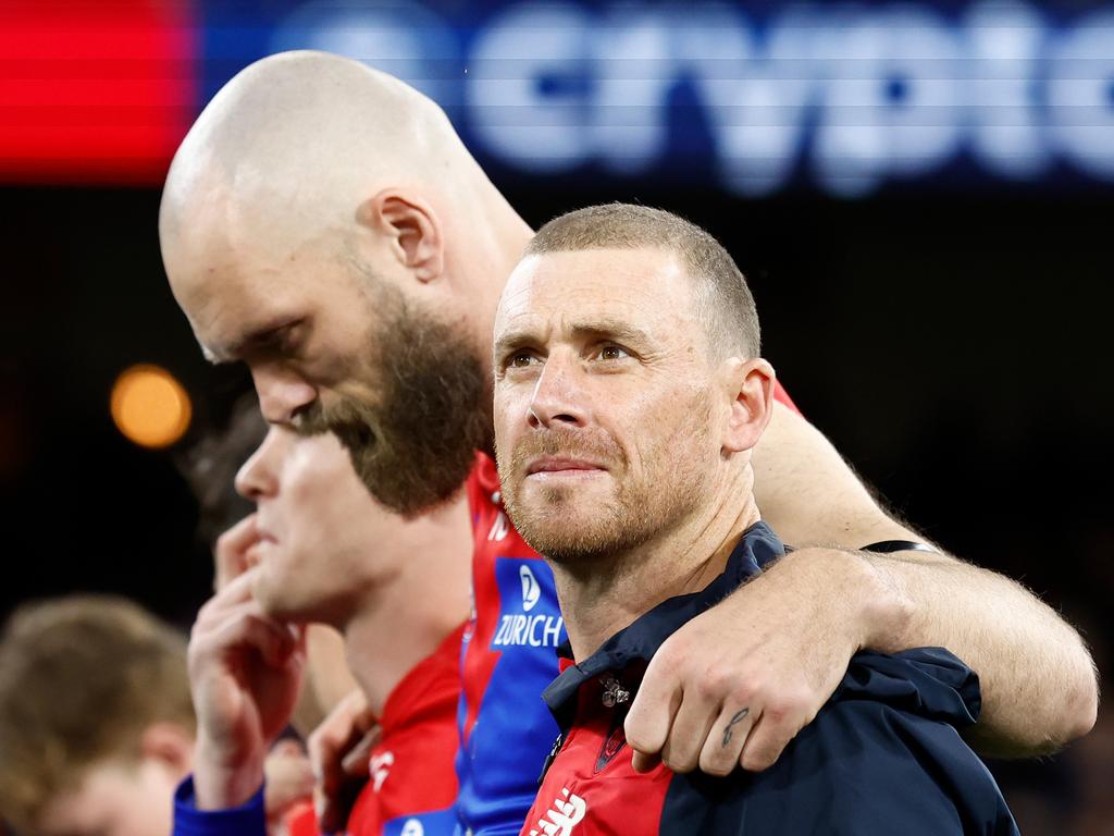 Max Gawn says he had no problem with Simon Goodwin mentioning a private issue at his press conference after Melbourne’s loss to North Melbourne.