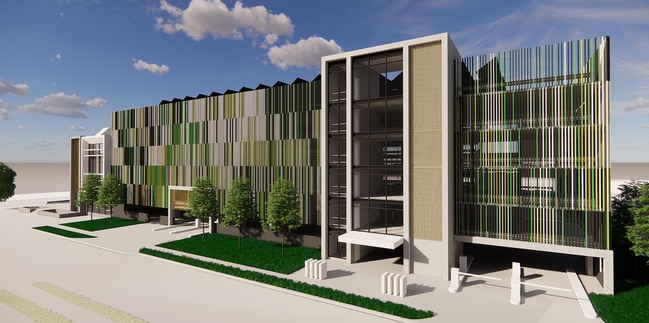 The artist impression for the new multistorey car park. Picture - supplied Wagga Base Hospital.