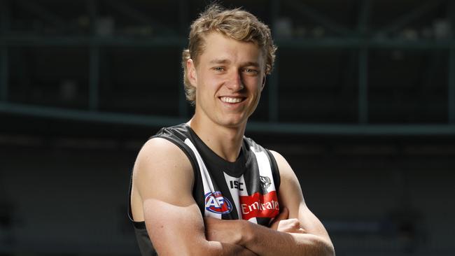 Finlay Macrae is thrilled to be a Magpie. Picture: Getty Images