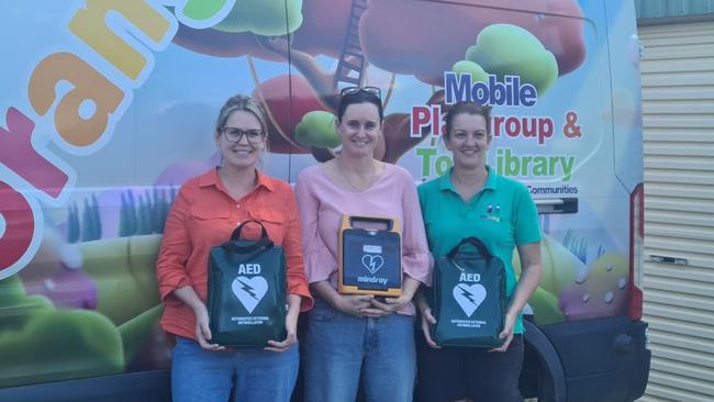 Ooranga mobile preschool president Georgina Simson, educational leader Shai Knight, and toy librarian Paula Jones. PICTURE: Supplied.