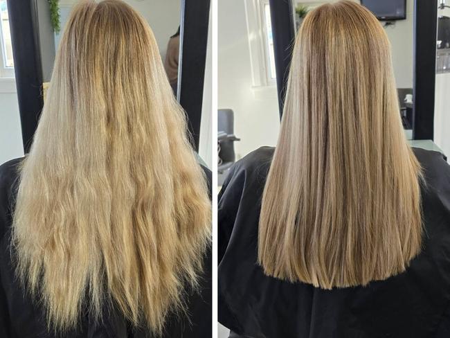 Ms Clark has been working in the beauty industry as a hairdresser for almost 10 years. Photo credit: Morgan Clark
