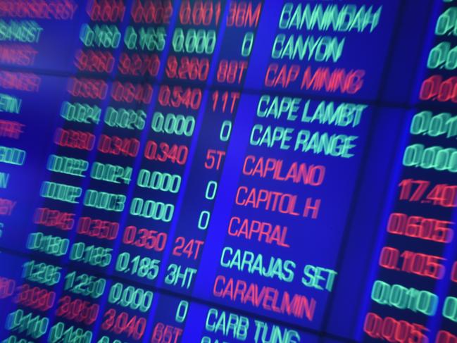 Information boards show the opening of the Australian Stock Exchange (ASX) in Sydney, Wednesday, Sept. 2, 2015. The Australian dollar slumped more than 1 per cent to a low of US70.17¢ just before 7am AEST, its lowest level since April 2009. (AAP Image/Dean Lewins) NO ARCHIVING