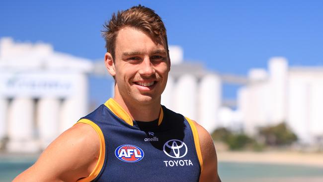 Riley Thilthorpe at Port Lincoln for the Crows community camp