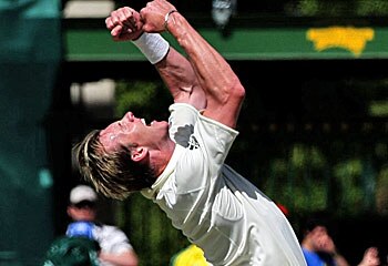 Binga's back ... nine-wicket match haul puts spring in Lee's step. News Ltd