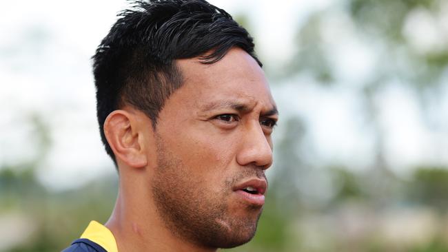 Brumbies Christian Lealiifano during the 2016 Super Rugby season launch at Wet And Wild in Prospect, Sydney. Pic Brett Costello