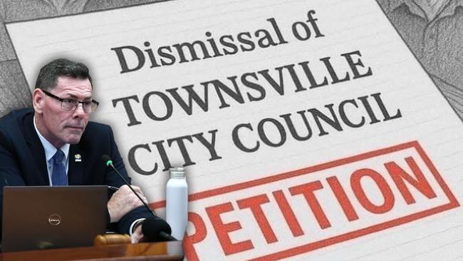 Suspended Townsville mayor Troy Thompson has created and formally lodged a petition to dismiss Townsville City Council's €, saying the city needs a proper restarts€