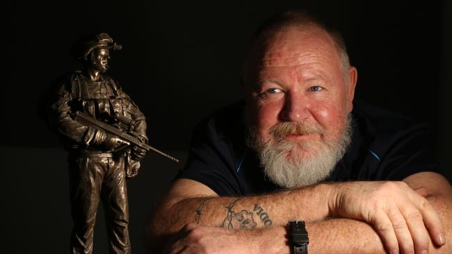 Mick Quinn is determined to support war veterans. Picture: Stuart Milligan