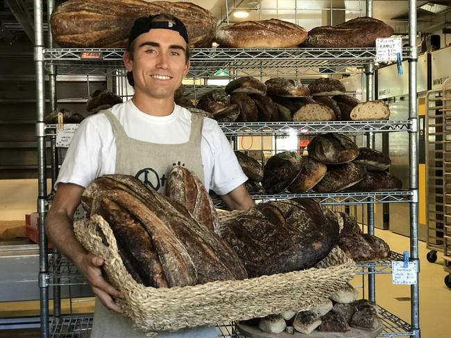 Pierce Murphy lugs the goodies at Iggy’s. Picture: Jenifer Jagielski