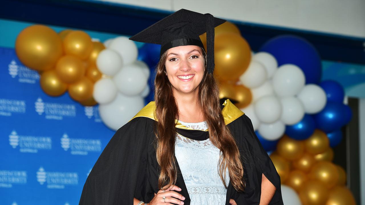 Lauren LaMonica. JCU graduation ceremony for College of Public Health, Medical and Veterinary Sciences and College of Medicine and Dentistry. Picture: Shae Beplate.